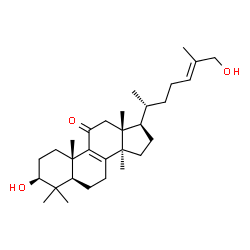 ChemSpider 2D Image | (3beta,24E)-3,26-Dihydroxylanosta-8,24-dien-11-one | C30H48O3