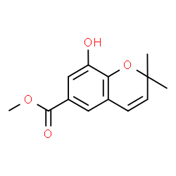 ChemSpider 2D Image | Methyl 8-hydroxy-2,2-dimethyl-2H-chromene-6-carboxylate | C13H14O4