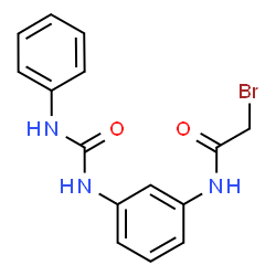 ChemSpider 2D Image | 2-Bromo-N-{3-[(phenylcarbamoyl)amino]phenyl}acetamide | C15H14BrN3O2