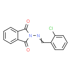 ChemSpider 2D Image | 2-[(2-Chlorobenzylidene)amino]-1H-isoindole-1,3(2H)-dione | C15H9ClN2O2