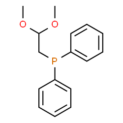 ChemSpider 2D Image | (2,2-Dimethoxyethyl)(diphenyl)phosphine | C16H19O2P
