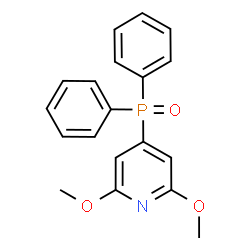 ChemSpider 2D Image | 4-(Diphenylphosphoryl)-2,6-dimethoxypyridine | C19H18NO3P