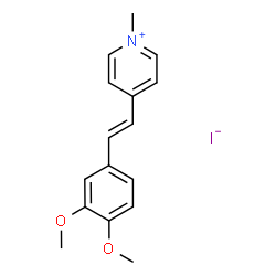 ChemSpider 2D Image | 4-[(E)-2-(3,4-dimethoxyphenyl)vinyl]-1-methyl-pyridin-1-ium iodide | C16H18INO2