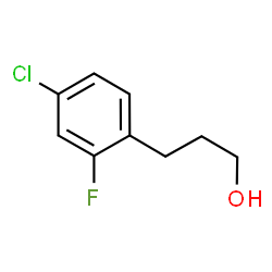 ChemSpider 2D Image | 4-Chloro-2-fluorobenzenepropanol | C9H10ClFO