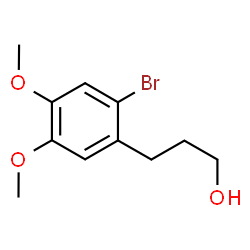 ChemSpider 2D Image | 3-(2-Bromo-4,5-dimethoxyphenyl)-1-propanol | C11H15BrO3