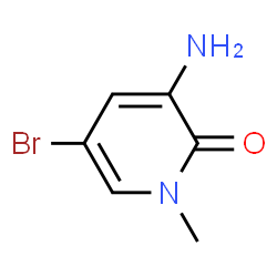 ChemSpider 2D Image | 3-Amino-5-bromo-1-methyl-2(1H)-pyridinone | C6H7BrN2O