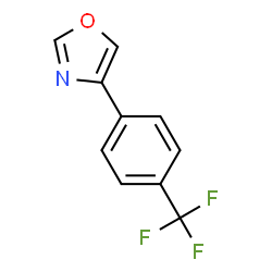 ChemSpider 2D Image | 4-(4-(trifluoromethyl)phenyl)oxazole | C10H6F3NO