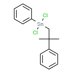 ChemSpider 2D Image | Dichloro(2-methyl-2-phenylpropyl)phenylstannane | C16H18Cl2Sn