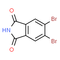 ChemSpider 2D Image | 5,6-dibroMoisoindoline-1,3-dione | C8H3Br2NO2