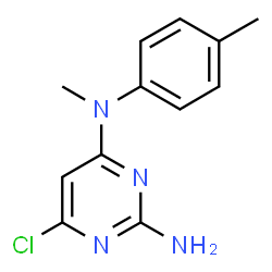 ChemSpider 2D Image | 6-Chloro-N~4~-methyl-N~4~-(4-methylphenyl)-2,4-pyrimidinediamine | C12H13ClN4