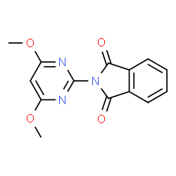 ChemSpider 2D Image | 2-(4,6-Dimethoxy-2-pyrimidinyl)-1H-isoindole-1,3(2H)-dione | C14H11N3O4
