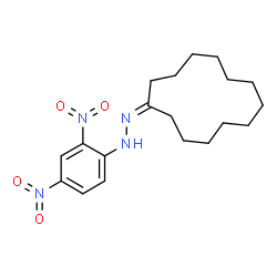 ChemSpider 2D Image | 1-Cyclotridecylidene-2-(2,4-dinitrophenyl)hydrazine | C19H28N4O4