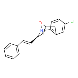ChemSpider 2D Image | (9R,11S)-5-Chloro-11-[(E)-2-phenylvinyl]-12-oxa-1-azatricyclo[7.2.1.0~2,7~]dodeca-2,4,6-triene | C18H16ClNO