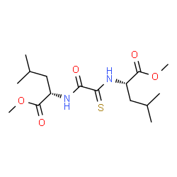ChemSpider 2D Image | Dimethyl (2S,2'S)-2,2'-[(1-oxo-2-thioxo-1,2-ethanediyl)diimino]bis(4-methylpentanoate) | C16H28N2O5S
