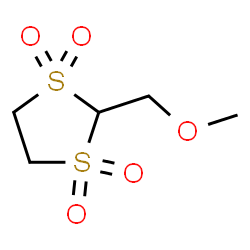 ChemSpider 2D Image | 2-(Methoxymethyl)-1,3-dithiolane 1,1,3,3-tetraoxide | C5H10O5S2