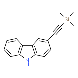 ChemSpider 2D Image | 3-[(Trimethylsilyl)ethynyl]-9H-carbazole | C17H17NSi