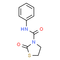 ChemSpider 2D Image | 2-Oxo-N-phenyl-1,3-thiazolidine-3-carboxamide | C10H10N2O2S