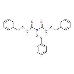 ChemSpider 2D Image | N,N,N'-Tris(benzyloxy)dicarbonimidic diamide | C23H23N3O5