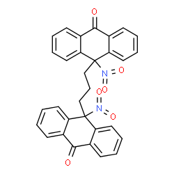ChemSpider 2D Image | 10,10'-(1,3-Propanediyl)bis(10-nitro-9(10H)-anthracenone) | C31H22N2O6