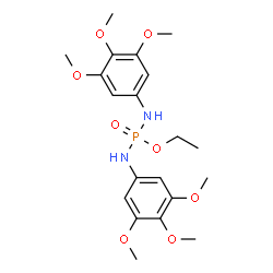 ChemSpider 2D Image | Ethyl N,N'-bis(3,4,5-trimethoxyphenyl)phosphorodiamidate | C20H29N2O8P