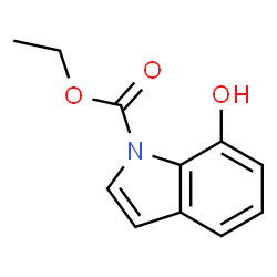 ChemSpider 2D Image | Ethyl 7-hydroxy-1H-indole-1-carboxylate | C11H11NO3