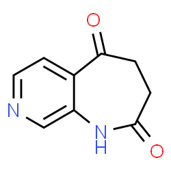 ChemSpider 2D Image | 3,4-Dihydro-1H-pyrido[3,4-b]azepine-2,5-dione | C9H8N2O2