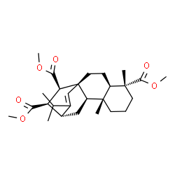 ChemSpider 2D Image | Dimethyl (15beta,16beta)-13-isopropyl-15-(methoxycarbonyl)atis-13-ene-17,18-dioate | C27H40O6