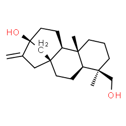 ChemSpider 2D Image | (5beta,8alpha,9beta,10alpha,13alpha)-Kaur-16-ene-13,18-diol | C20H32O2