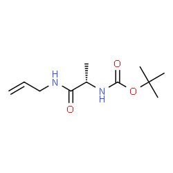 ChemSpider 2D Image | N-Allyl-N~2~-{[(2-methyl-2-propanyl)oxy]carbonyl}-L-alaninamide | C11H20N2O3