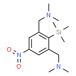 ChemSpider 2D Image | [5-Nitro-2-(trimethylsilyl)-1,3-phenylene]bis(N,N-dimethylmethanamine) | C15H27N3O2Si