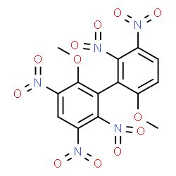 ChemSpider 2D Image | 2,6'-Dimethoxy-2',3,3',5,6-pentanitrobiphenyl | C14H9N5O12