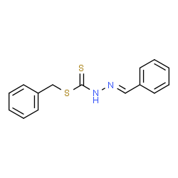ChemSpider 2D Image | Benzyl (2E)-2-benzylidenehydrazinecarbodithioate | C15H14N2S2