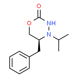 ChemSpider 2D Image | (5S)-5-Benzyl-4-isopropyl-1,3,4-oxadiazinan-2-one | C13H18N2O2