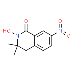 ChemSpider 2D Image | 2-Hydroxy-3,3-dimethyl-7-nitro-3,4-dihydro-1(2H)-isoquinolinone | C11H12N2O4