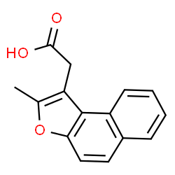 ChemSpider 2D Image | (2-Methylnaphtho[2,1-b]furan-1-yl)acetic acid | C15H12O3
