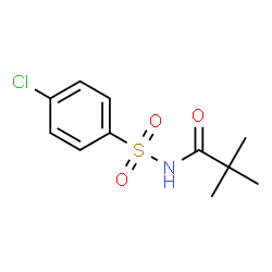 ChemSpider 2D Image | N-[(4-Chlorophenyl)sulfonyl]-2,2-dimethylpropanamide | C11H14ClNO3S