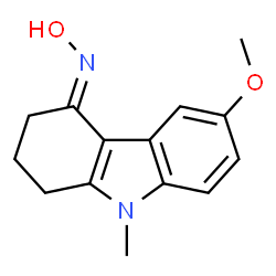 ChemSpider 2D Image | (4E)-N-Hydroxy-6-methoxy-9-methyl-1,2,3,9-tetrahydro-4H-carbazol-4-imine | C14H16N2O2