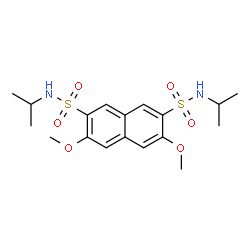 ChemSpider 2D Image | N,N'-Diisopropyl-3,6-dimethoxy-2,7-naphthalenedisulfonamide | C18H26N2O6S2