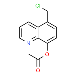 ChemSpider 2D Image | 5-(Chloromethyl)-8-quinolinyl acetate | C12H10ClNO2