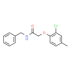 ChemSpider 2D Image | N-Benzyl-2-(2-chloro-4-methylphenoxy)acetamide | C16H16ClNO2