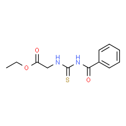 ChemSpider 2D Image | Ethyl N-(benzoylcarbamothioyl)glycinate | C12H14N2O3S
