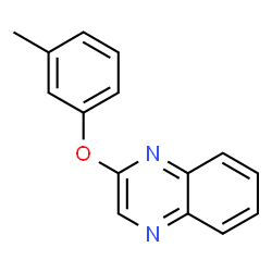 ChemSpider 2D Image | 2-(3-Methylphenoxy)quinoxaline | C15H12N2O