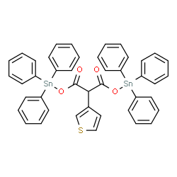 ChemSpider 2D Image | 3,5-Dioxo-1,1,1,7,7,7-hexaphenyl-4-(3-thienyl)-2,6-dioxa-1,7-distannaheptane | C43H34O4SSn2