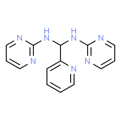 ChemSpider 2D Image | 1-(2-Pyridinyl)-N,N'-di(2-pyrimidinyl)methanediamine | C14H13N7