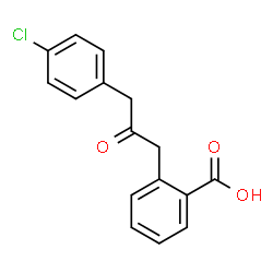 ChemSpider 2D Image | 2-[3-(4-Chlorophenyl)-2-oxopropyl]benzoic acid | C16H13ClO3