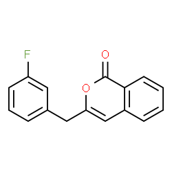 ChemSpider 2D Image | 3-(3-Fluorobenzyl)-1H-isochromen-1-one | C16H11FO2
