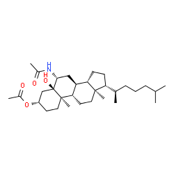 ChemSpider 2D Image | (3beta,5alpha,6beta)-6-Acetamido-5-hydroxycholestan-3-yl acetate | C31H53NO4