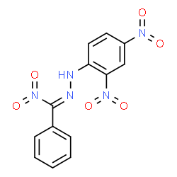 ChemSpider 2D Image | (2Z)-1-(2,4-Dinitrophenyl)-2-[nitro(phenyl)methylene]hydrazine | C13H9N5O6