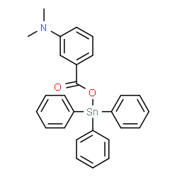 ChemSpider 2D Image | N,N-Dimethyl-3-{[(triphenylstannyl)oxy]carbonyl}aniline | C27H25NO2Sn
