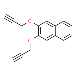 ChemSpider 2D Image | 2,3-Bis(2-propyn-1-yloxy)naphthalene | C16H12O2